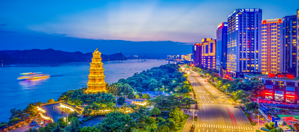 Modern urban view of Wujiagang District